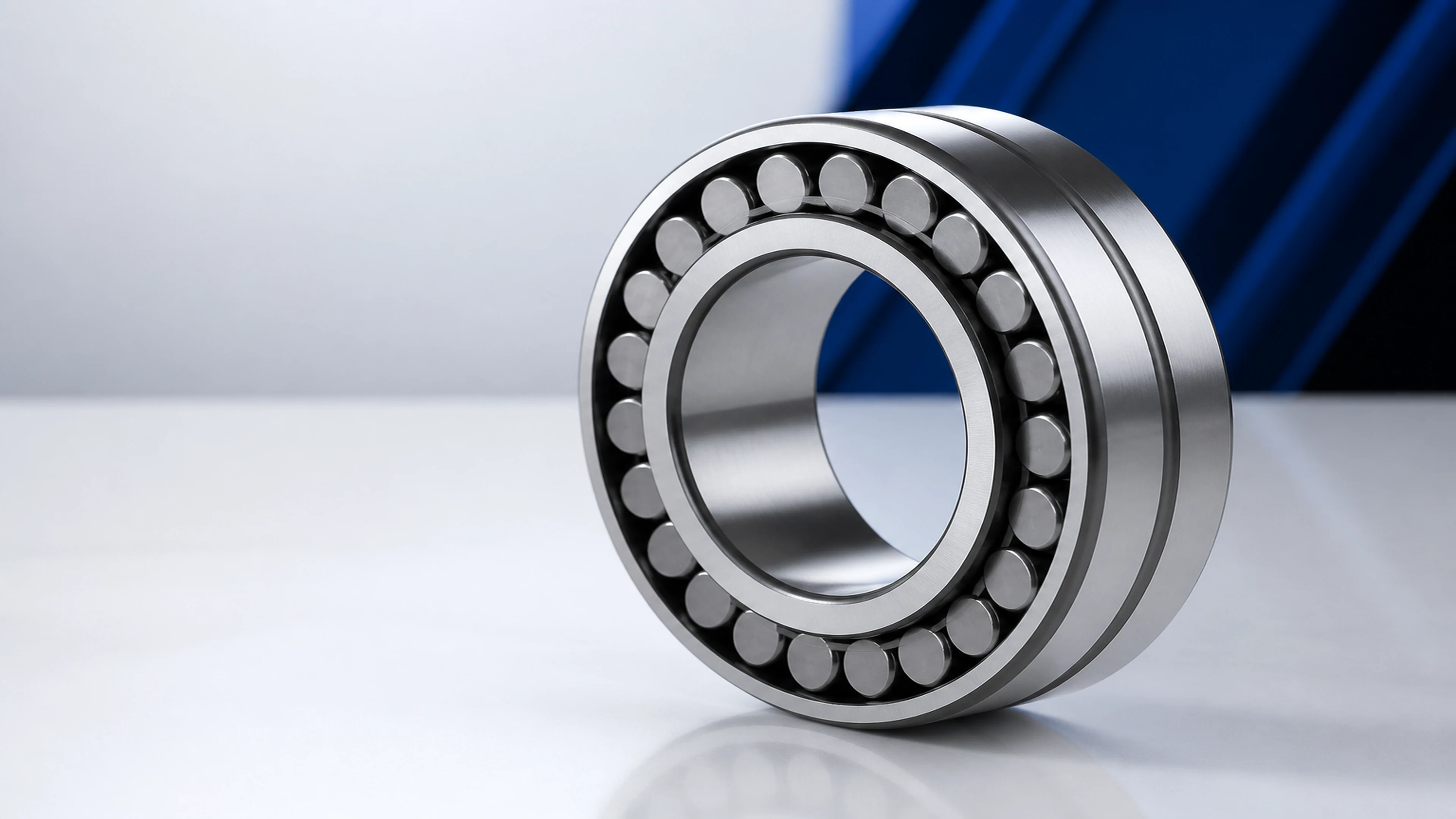 Photorealistic cylindrical roller bearing product image